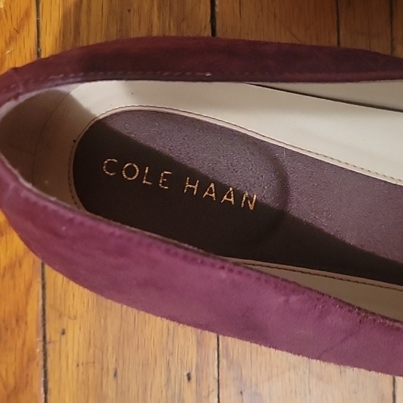 Cole Haan | Go-To Suede Loafers In Wine Color EUC Size 8.5 - Picture 2 of 8